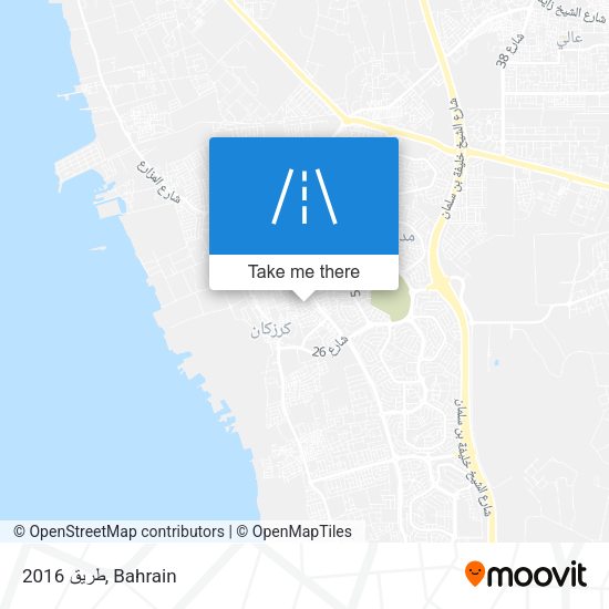 طريق 2016 map