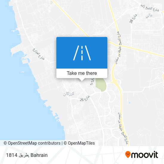 طريق 1814 map
