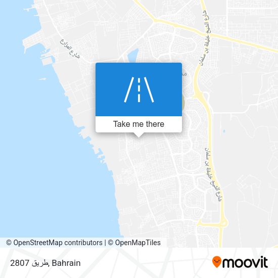 طريق 2807 map