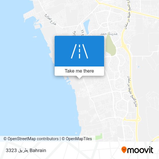 طريق 3323 map
