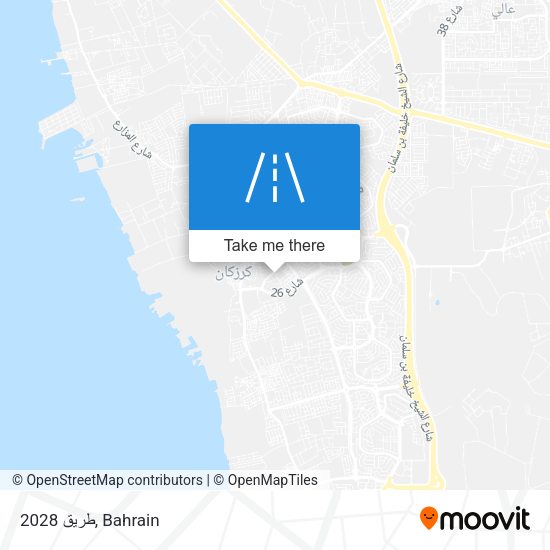 طريق 2028 map