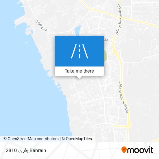 طريق 2810 map