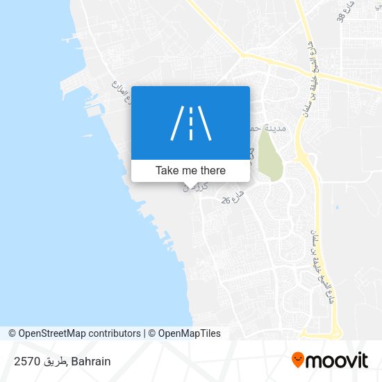 طريق 2570 map