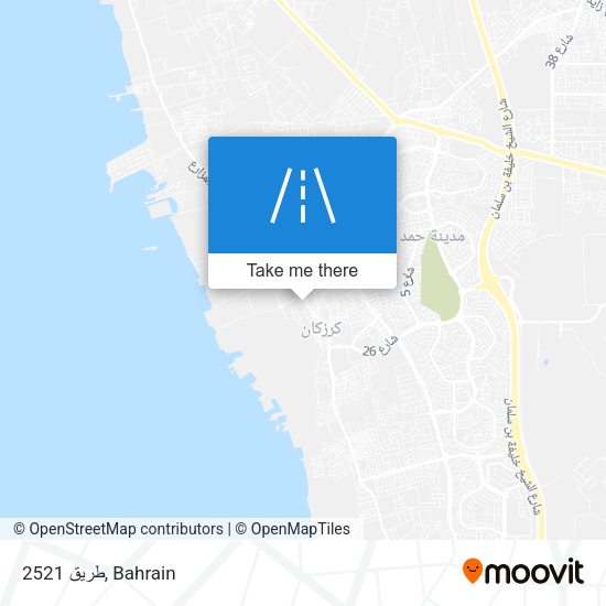 طريق 2521 map