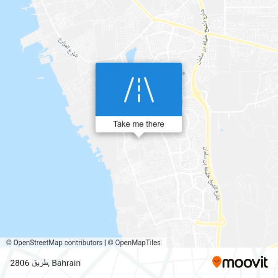 طريق 2806 map