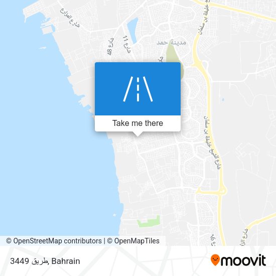 طريق 3449 map