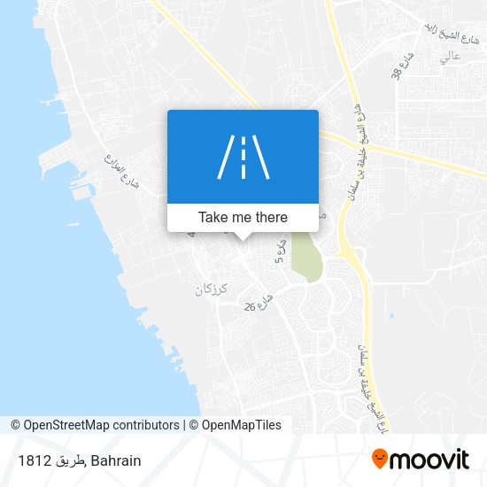 طريق 1812 map