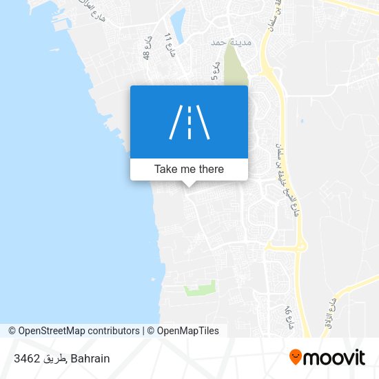 طريق 3462 map