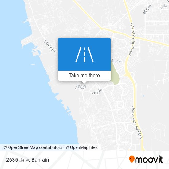 طريق 2635 map