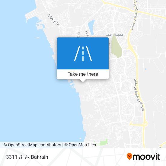 طريق 3311 map