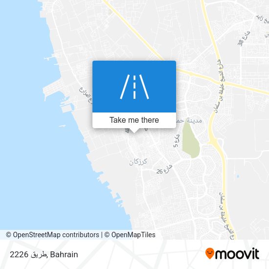 طريق 2226 map