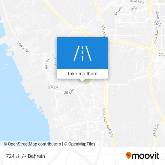 طريق 724 map