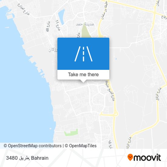 طريق 3480 map