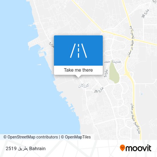 طريق 2519 map