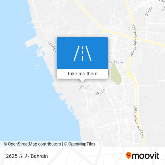 طريق 2625 map