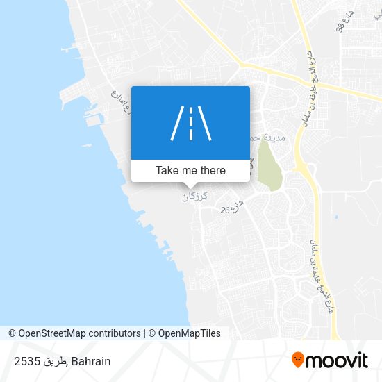 طريق 2535 map