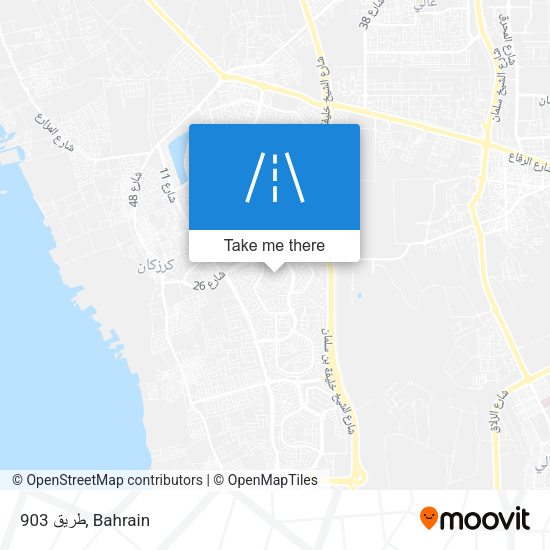 طريق 903 map