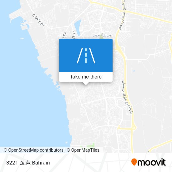 طريق 3221 map