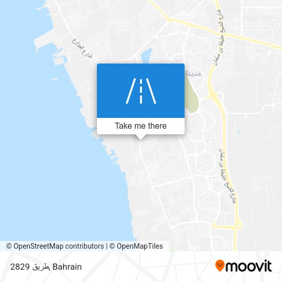 طريق 2829 map
