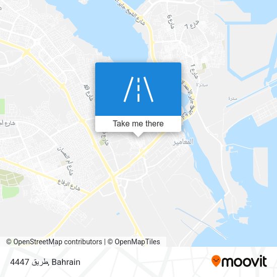 طريق 4447 map
