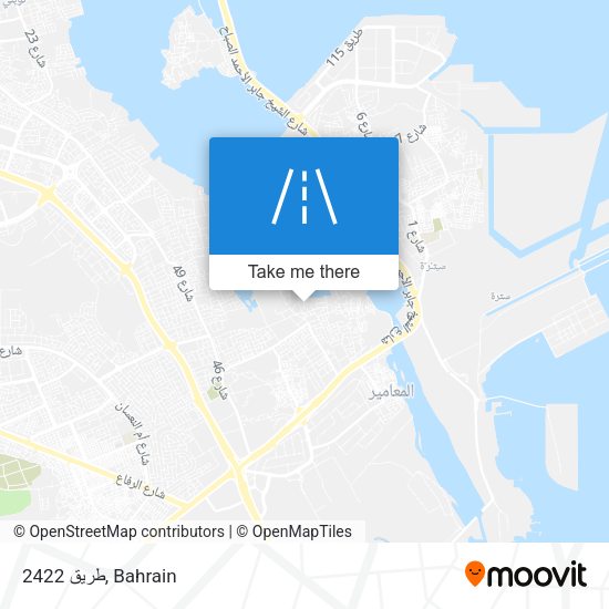 طريق 2422 map