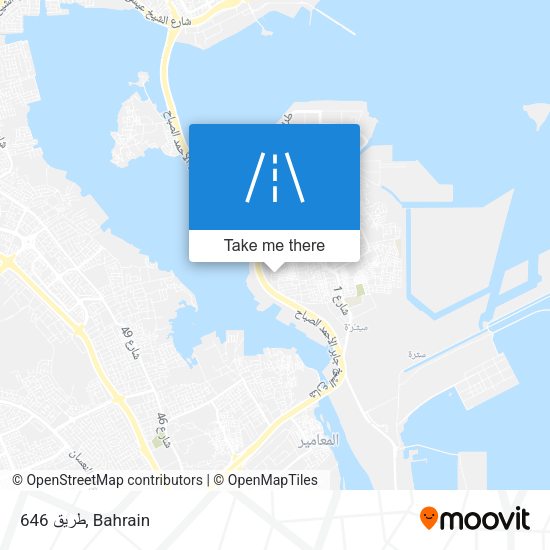 طريق 646 map