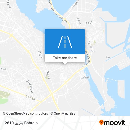 طريق 2610 map