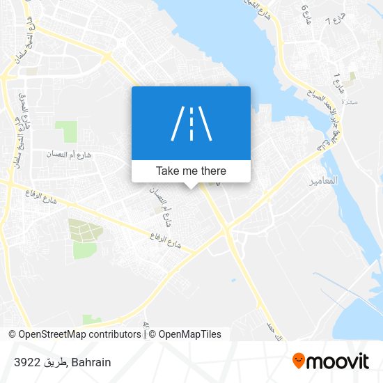 طريق 3922 map