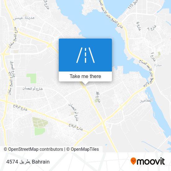 طريق 4574 map