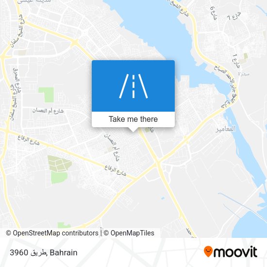 طريق 3960 map