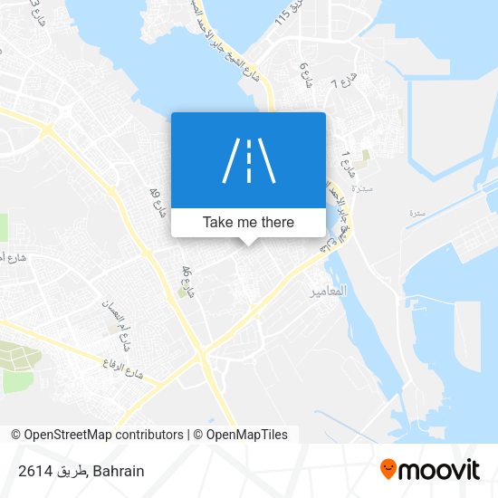 طريق 2614 map