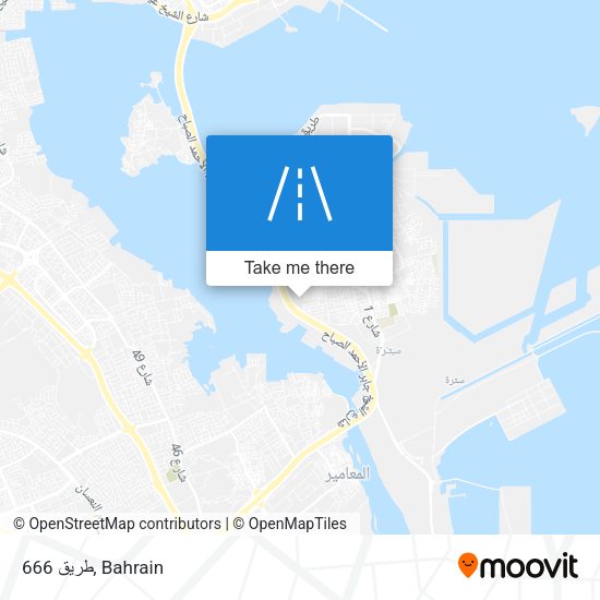 طريق 666 map