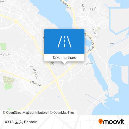 طريق 4318 map