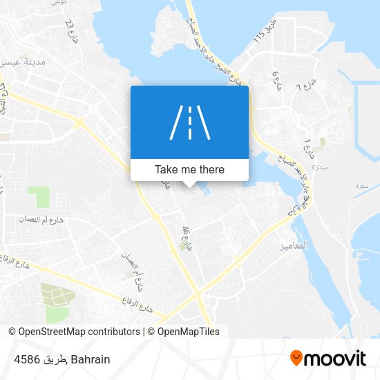 طريق 4586 map