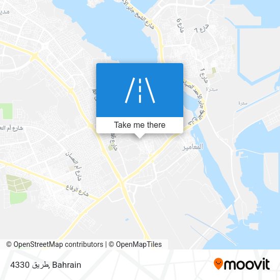طريق 4330 map