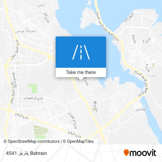 طريق 4541 map