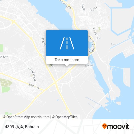 طريق 4309 map