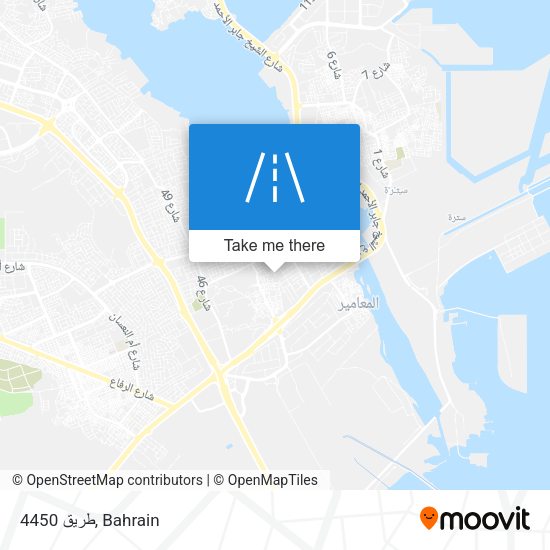 طريق 4450 map