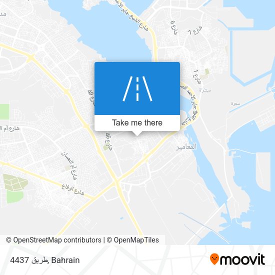 طريق 4437 map