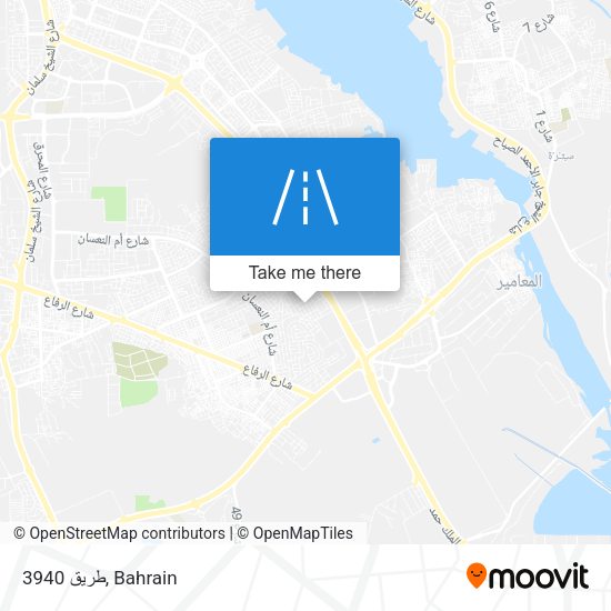 طريق 3940 map