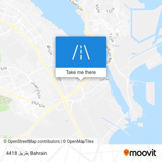 طريق 4418 map