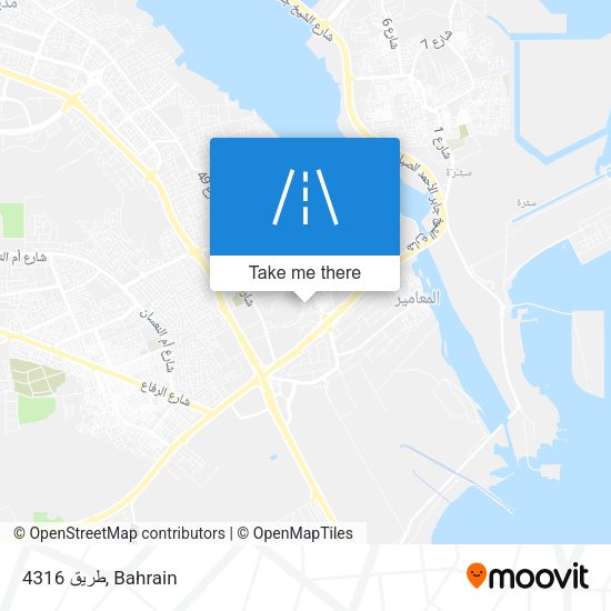 طريق 4316 map