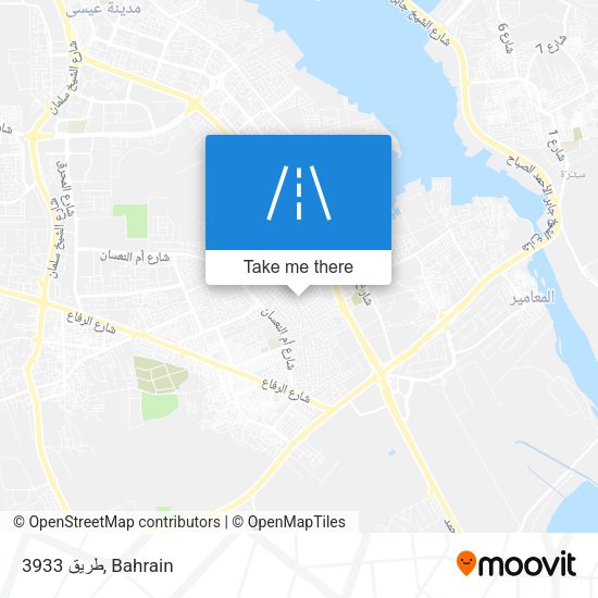 طريق 3933 map