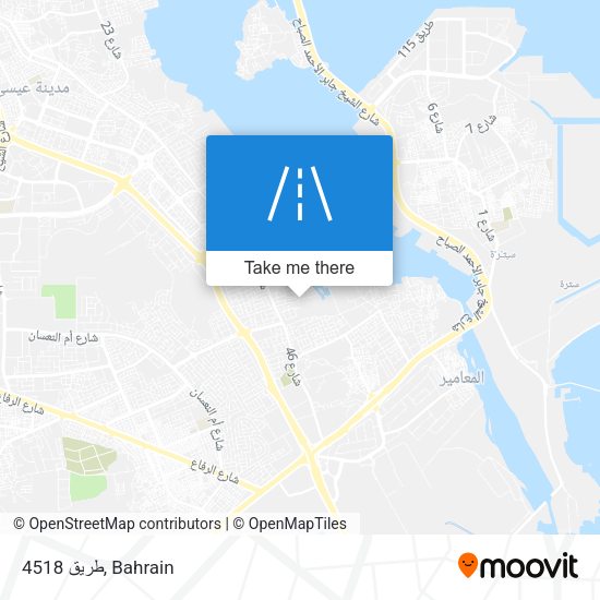 طريق 4518 map