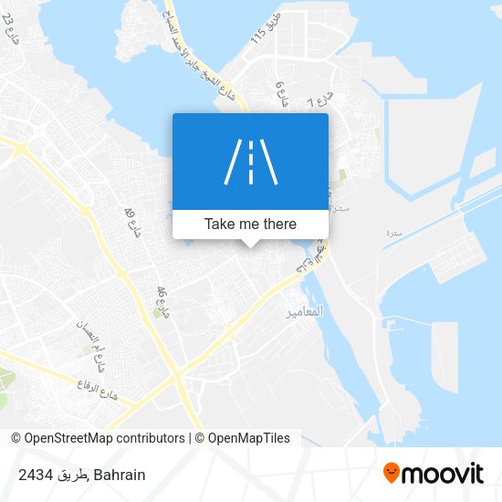 طريق 2434 map