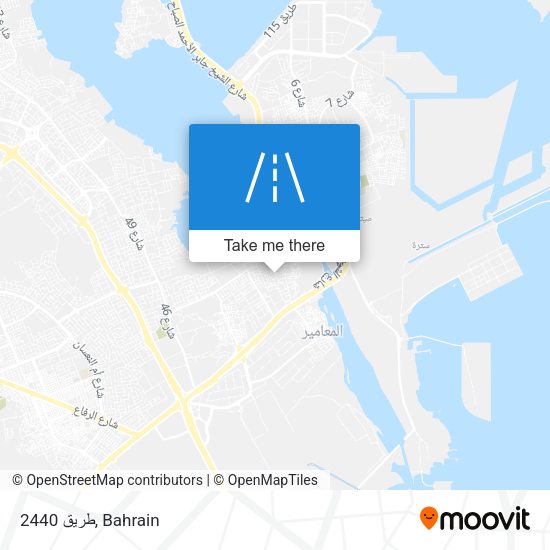 طريق 2440 map