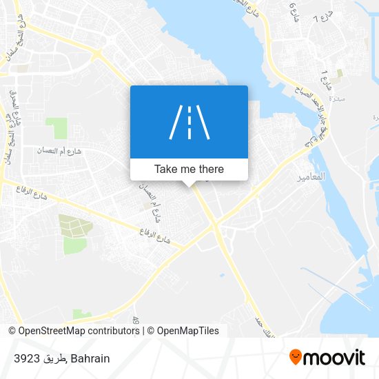 طريق 3923 map