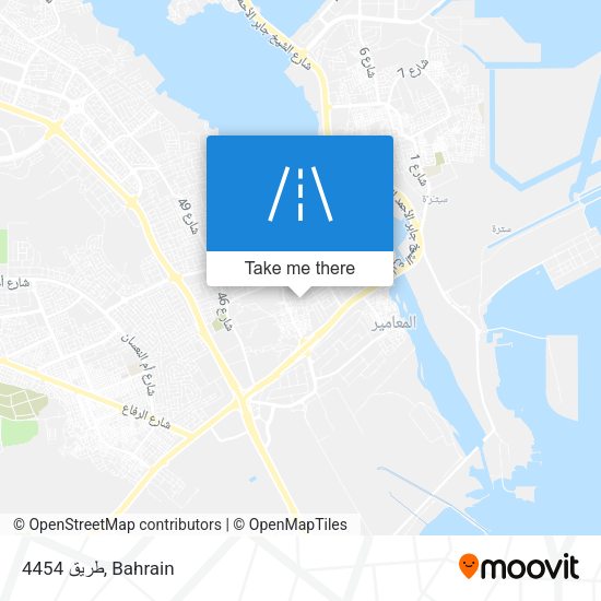 طريق 4454 map