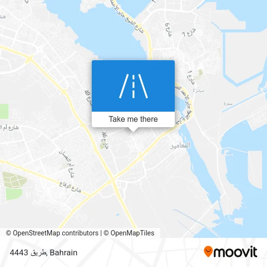 طريق 4443 map
