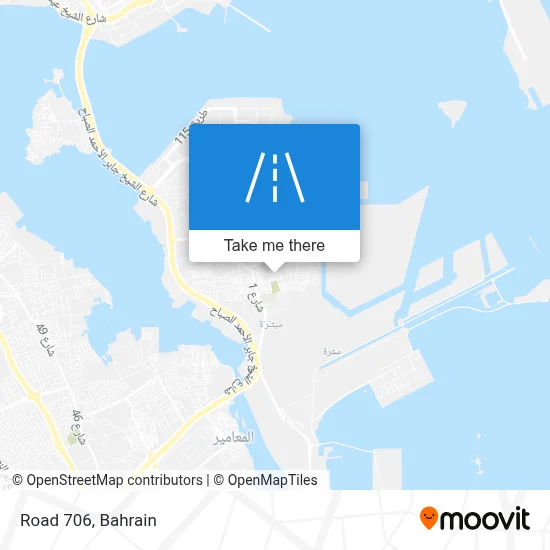 طريق 706 map